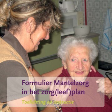 Instructie bij Formulier Mantelzorgondersteuning - Vilans