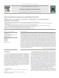 Characterization of canopy fuels using ICESat/GLAS data