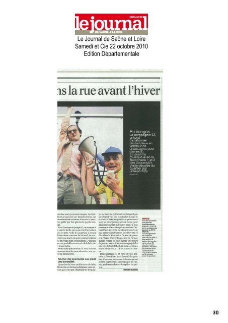 Revue de presse Rue Libre ! 2010