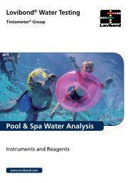 Pool & Spa Water Analysis - Lovibond