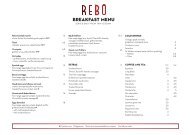 View the Rebo Breakfast Menu - SKYCITY Auckland
