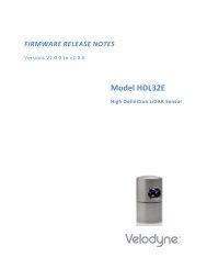 HDL-32E Firmware Release notes - Velodyne Lidar