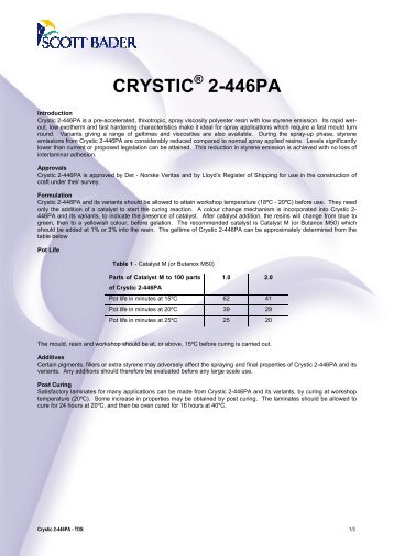 CRYSTIC 2-446PA - Scott Bader