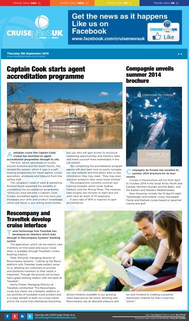 Cruise News UK - Travel Daily Media