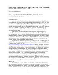 updated calculation of inhalation dose from the cerro granâ¦