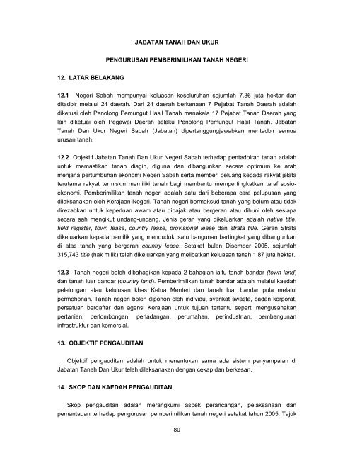 sabah - Jabatan Audit Negara