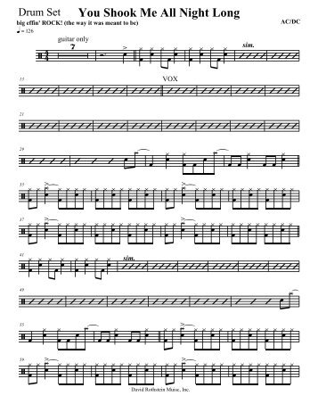 Download Sheet Music - David Rothstein Music