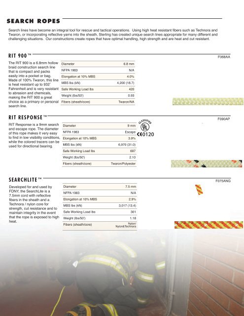 Info | Sterling Rope Rescue Safety Catalog 2010 (pdf)