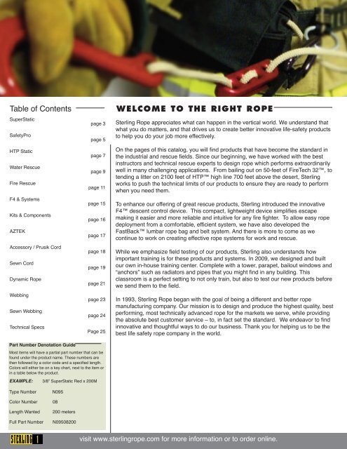 Info | Sterling Rope Rescue Safety Catalog 2010 (pdf)