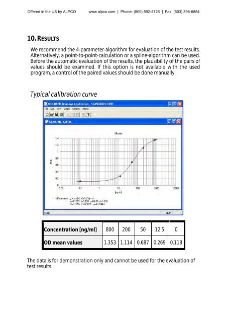 Albumin ELISA Kit - ALPCO Diagnostics