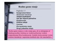 Predavanje 3 - Realno gasno stanje