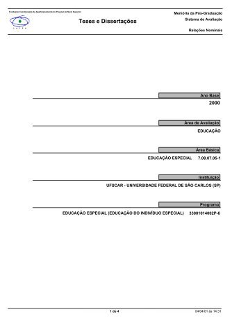 Teses e DissertaÃƒÂ§ÃƒÂµes - CoordenaÃƒÂ§ÃƒÂ£o de AperfeiÃƒÂ§oamento de ...