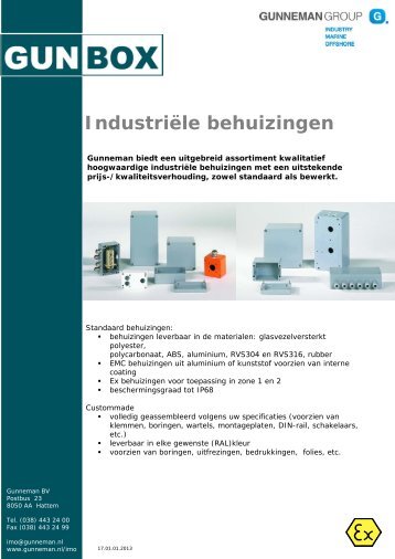 IndustriÃ«le behuizingen - Gunneman