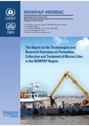 Report on Technologies and Research Outcomes ... - nowpap dinrac
