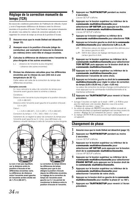 2 Appuyez sur le bouton supÃ©rieur ou infÃ©rieur de la - Alpine Europe