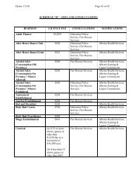 2012 Business Licence Fees - City of Edmonton