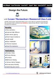 Lexan® Thermoclear® Hammered Glass Look - Geplast