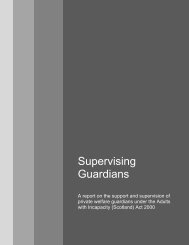 Supervising Guardians - Mental Welfare Commission for Scotland