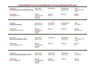 Groups and Supported Groups - The Co-operative