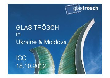 Glas Trösch Holding - Joint Chambers of Commerce