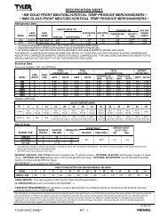 specification sheet nm/nmg â¢ nm solid front meat/deli ... - Hillphoenix