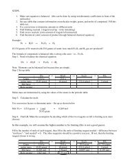 In this example, we will assume the higher number to be limiting ...