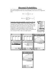 Binomial Probabilities.