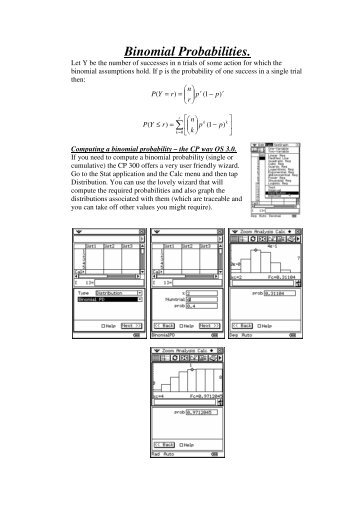 Binomial Probabilities.