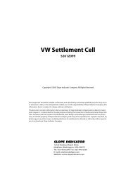 VW Settlement Cell - Slope Indicator