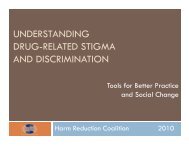 PowerPoint Slides (pdf) - Harm Reduction Coalition
