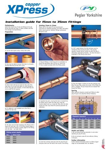 XPress Copper Installation Instructions - Pegler Yorkshire