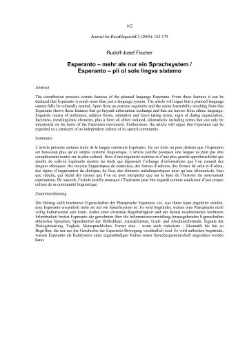 Journal for EuroLinguistiX 5 (2008): - polymathsguild.org