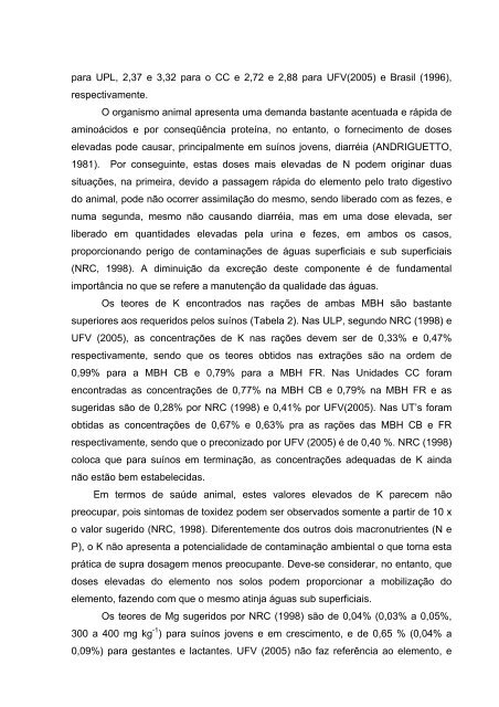 Metais pesados em solos sob aplicação de dejetos líquidos de ...