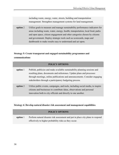 A Guide for Sustainable Urban Development of the 21st Century