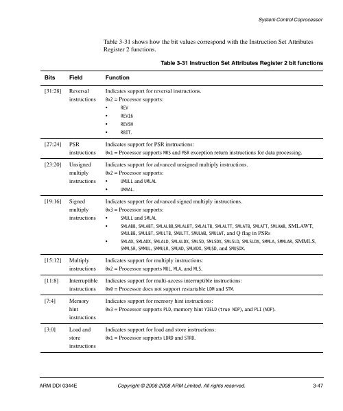 Cortex-A8 R2P2.pdf - ARM Information Center