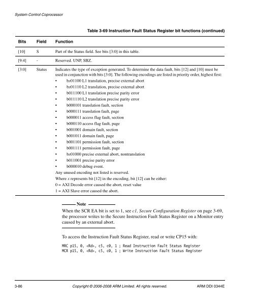 Cortex-A8 R2P2.pdf - ARM Information Center