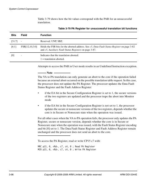 Cortex-A8 R2P2.pdf - ARM Information Center