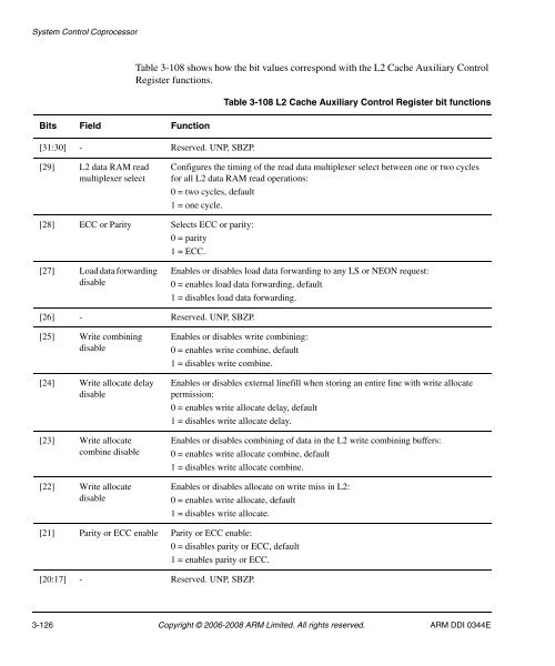 Cortex-A8 R2P2.pdf - ARM Information Center