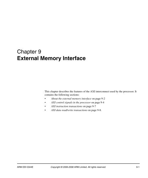 Cortex-A8 R2P2.pdf - ARM Information Center