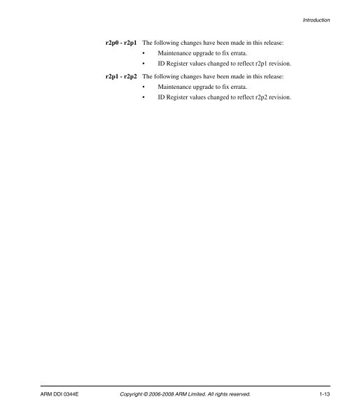 Cortex-A8 R2P2.pdf - ARM Information Center