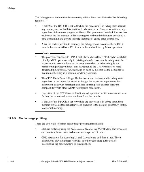 Cortex-A8 R2P2.pdf - ARM Information Center