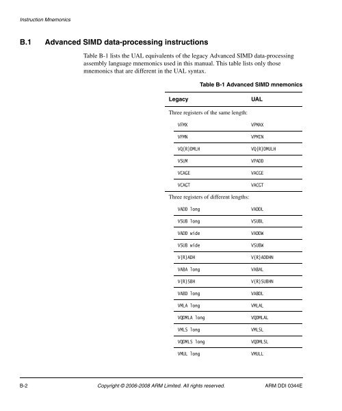 Cortex-A8 R2P2.pdf - ARM Information Center