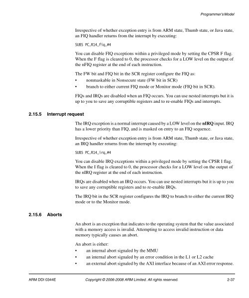 Cortex-A8 R2P2.pdf - ARM Information Center