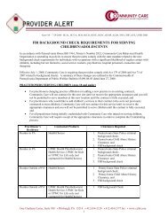 FBI Background Check Requirements - Community Care Behavioral ...