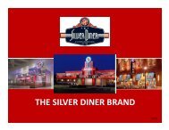 THE SILVER DINER BRAND