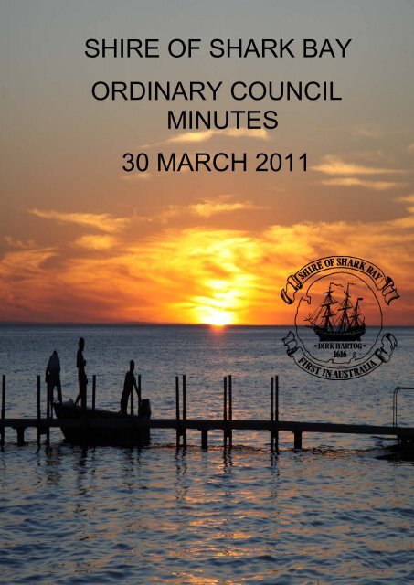 Minutes 30-03-11 - Shire of Shark Bay