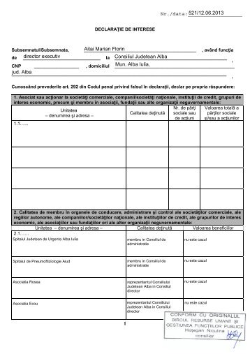 Declaratie de Interese AITAI MARIAN.pdf - Spitalul Judetean de ...