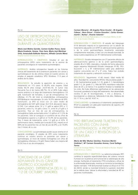 Libro de Comunicaciones - Sociedad EspaÃ±ola de OncologÃ­a MÃ©dica