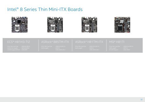 Thin Mini-ITX Catalog Updated Incl. Win 8 v9.5 - Intel
