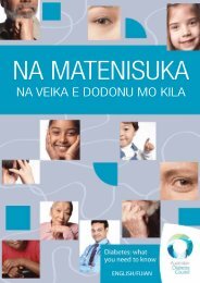 NA vEIKA E dodoNU Mo KIlA - Australian Diabetes Council